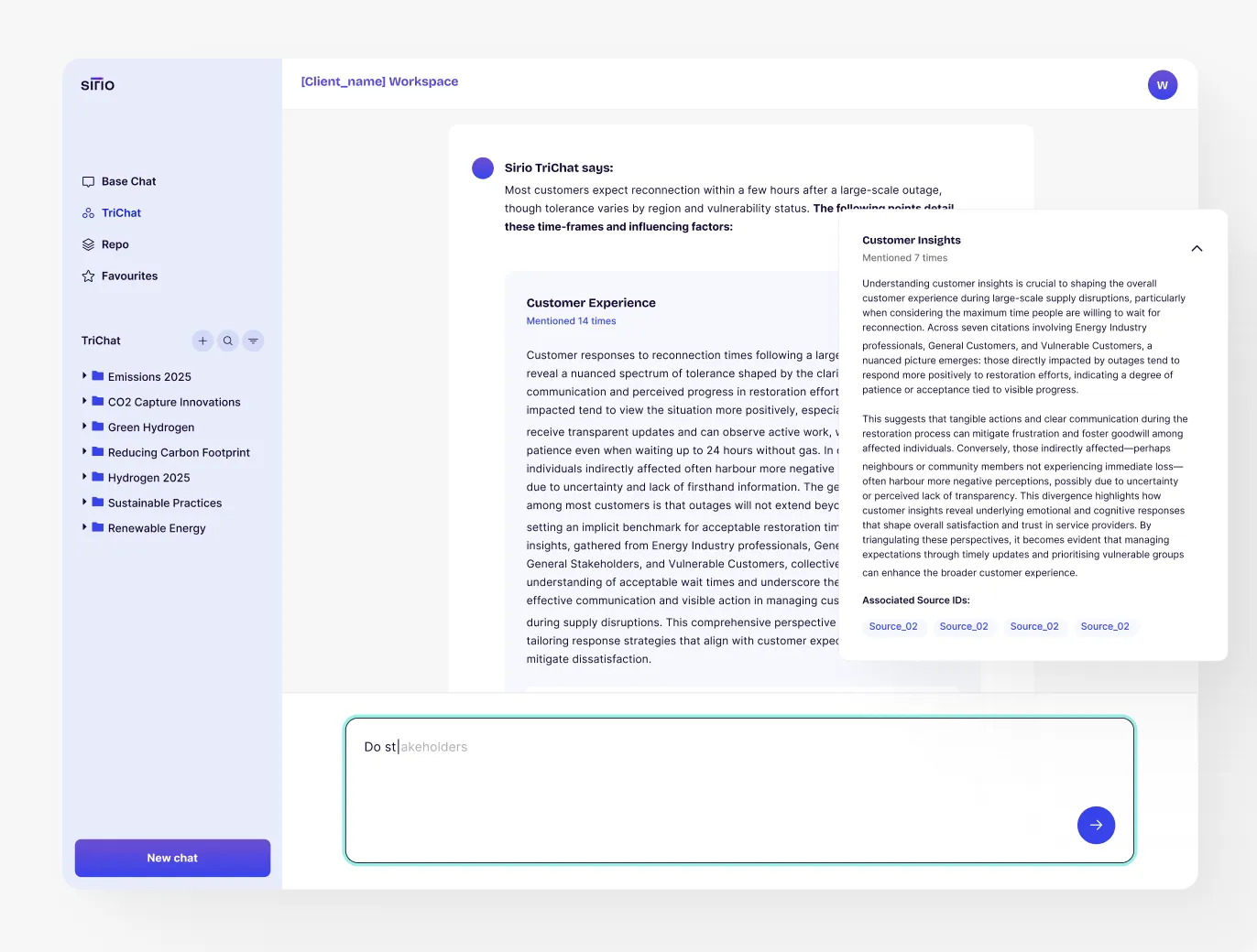 Triangulation Interface